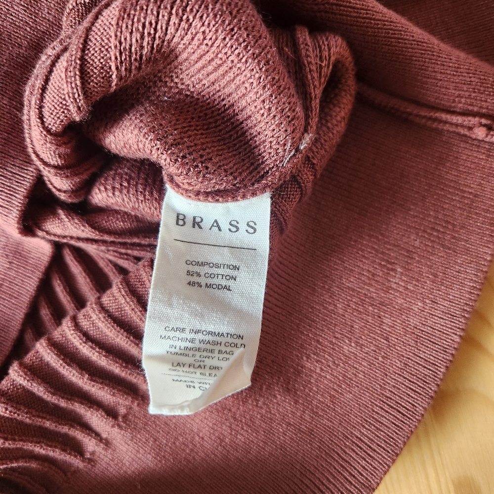 Brass Mini Ribbed Cardigan - Picture 4 of 4
